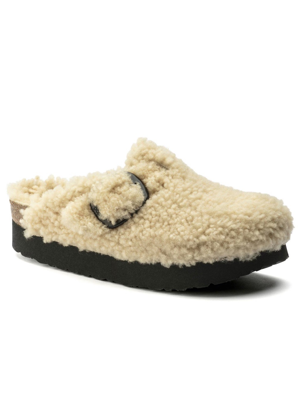 Shearling Boston Birkenstock Platforms